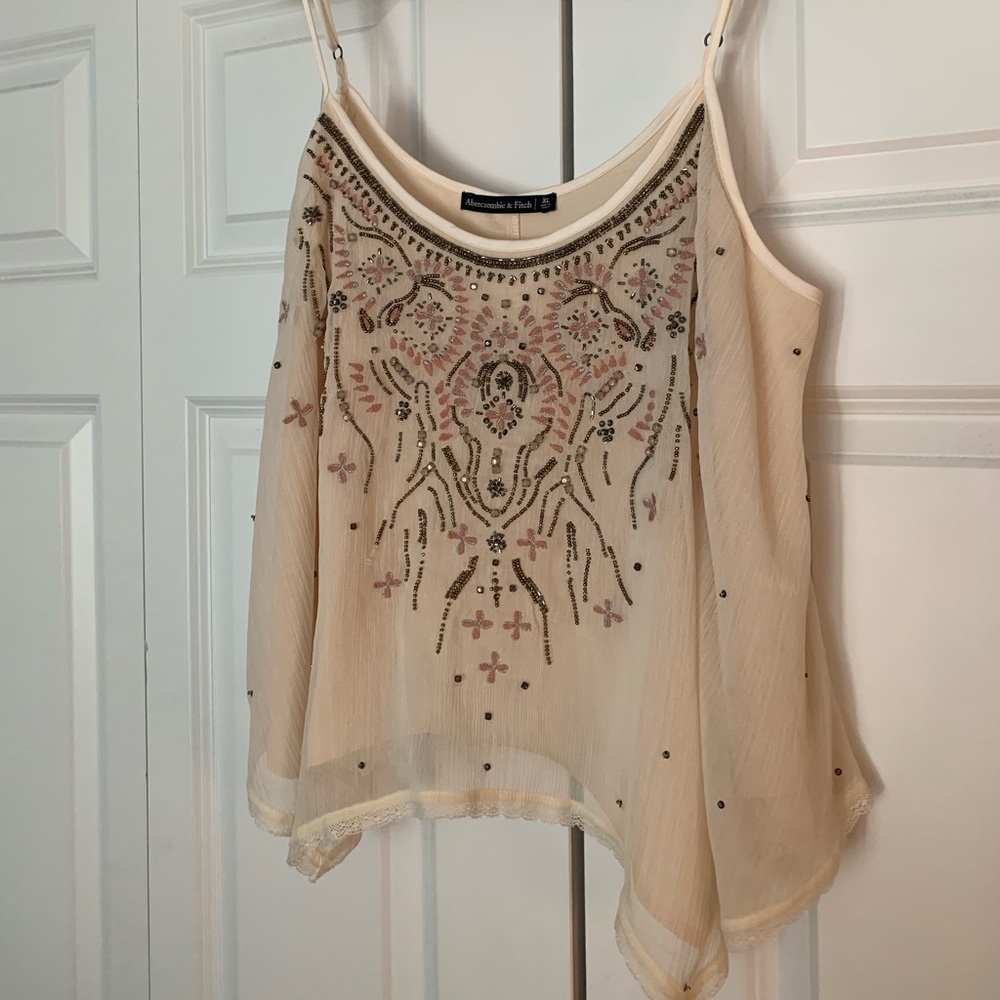 NWOT Abercrombie Beaded Camisole